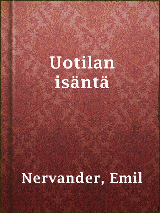 Detalles del título Uotilan isäntä de Emil Nervander - Disponible